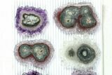 Lot: to Amethyst Stalactite Slices ( Pieces) #77705-1
